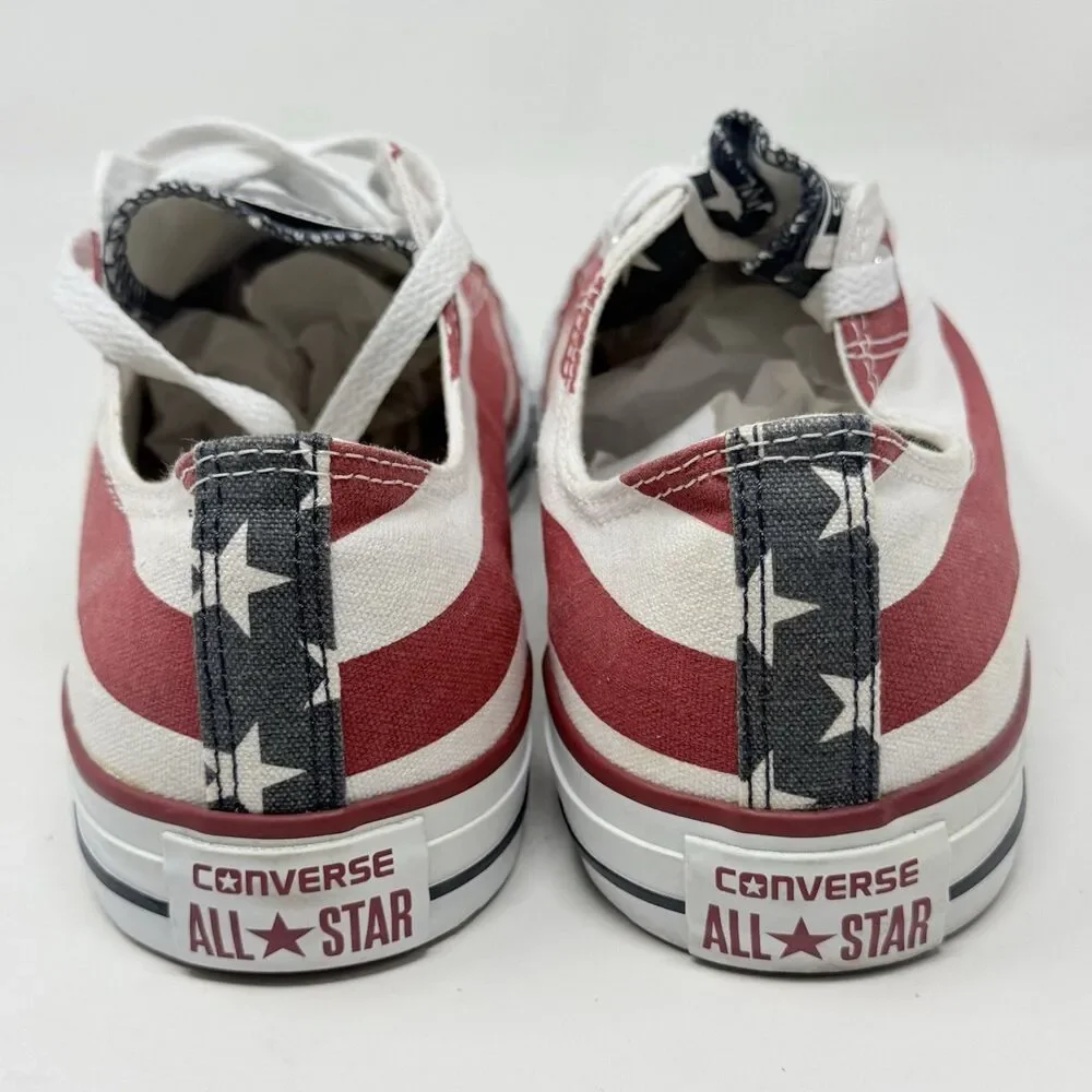 Converse Low Top Sneakers in Red, White, Black